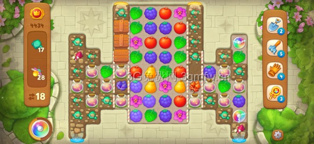 梦幻花园4434关怎么过? 梦幻花园攻略4434关