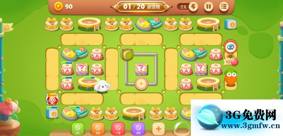 保卫萝卜3游乐场大作战第四关攻略