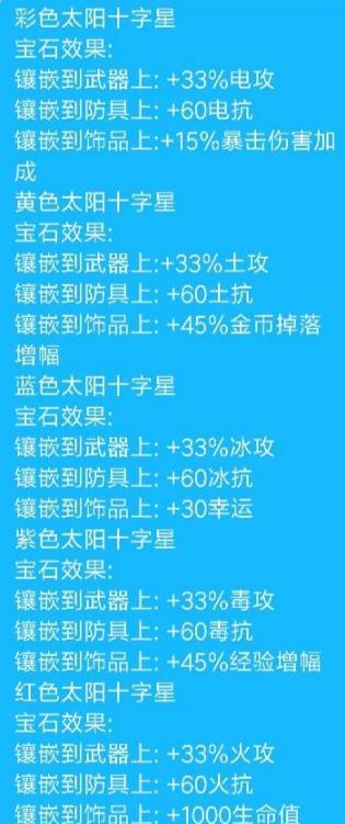 不一样传说宝石介绍