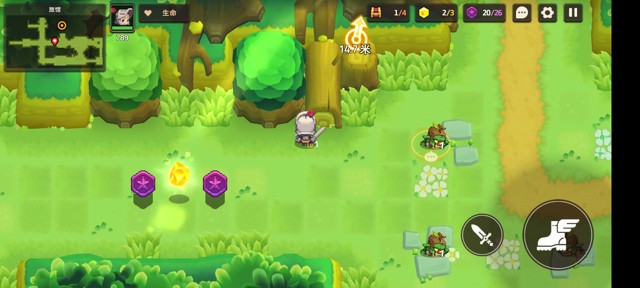 坎公骑冠剑第一章(普通)1-1地图攻略