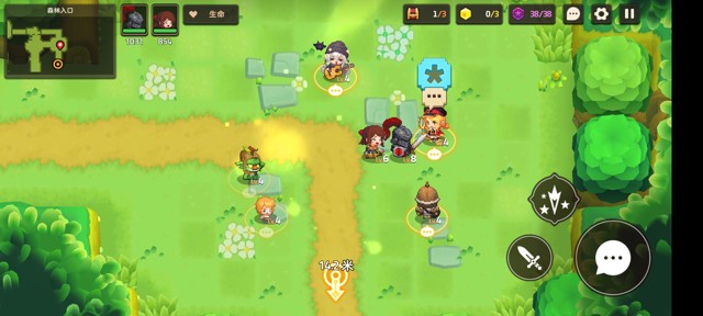 坎公骑冠剑第一章(普通)1-2地图攻略