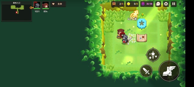 坎公骑冠剑第一章(普通)1-2地图攻略