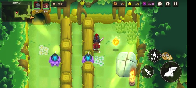 坎公骑冠剑第一章(普通)1-2地图攻略