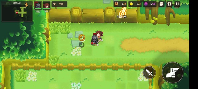 坎公骑冠剑第一章(普通)1-2地图攻略