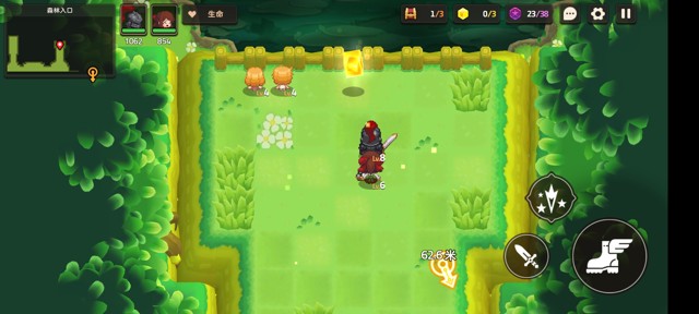 坎公骑冠剑第一章(普通)1-2地图攻略