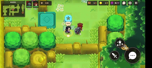 坎公骑冠剑第一章（普通）1-3地图攻略