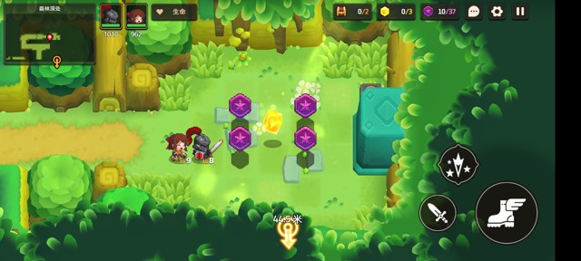 坎公骑冠剑第一章（普通）1-3地图攻略