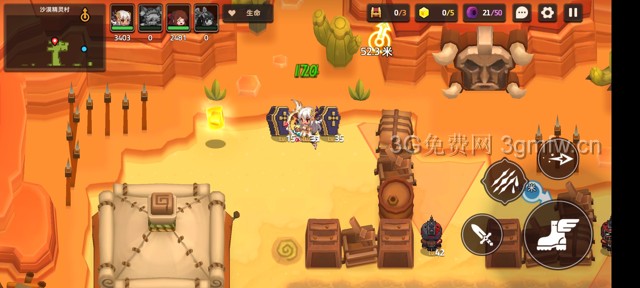 坎公骑冠剑主线第四章（普通）4-2地图攻略