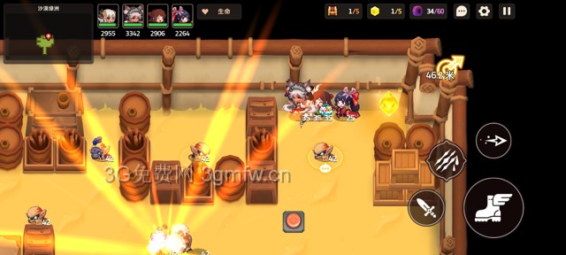 坎公骑冠剑主线第四章(普通)4-3地图攻略