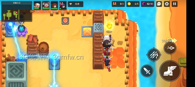 坎公骑冠剑主线第四章(普通)4-4地图攻略