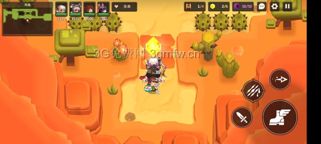 坎公骑冠剑主线第四章(普通)4-5地图攻略