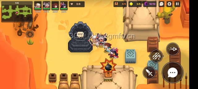 坎公骑冠剑主线第四章(普通)4-5地图攻略