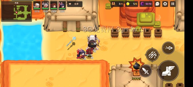 坎公骑冠剑主线第四章(普通)4-5地图攻略