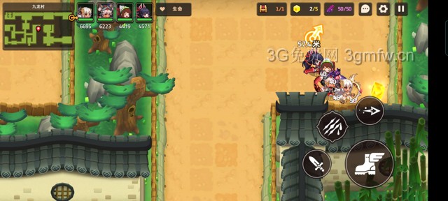 坎公骑冠剑主线第五章(普通)5-5地图攻略