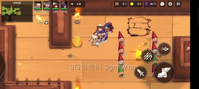 坎公骑冠剑主线第六章(普通)6-2地图攻略