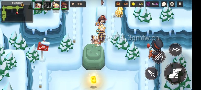 坎公骑冠剑主线第八章(普通)8-5地图攻略