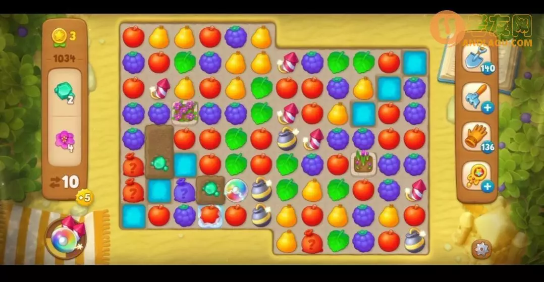 梦幻花园第1034关怎么过? 梦幻花园攻略第1034关