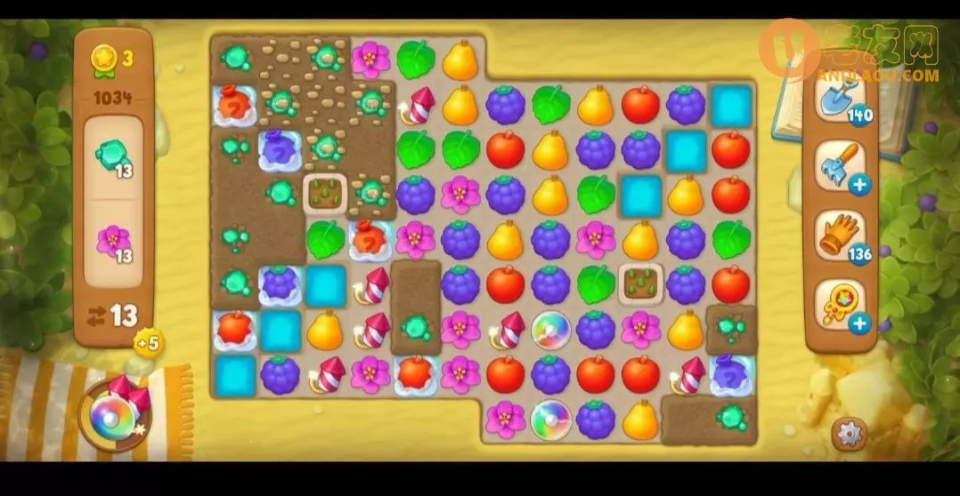 梦幻花园第1034关怎么过? 梦幻花园攻略第1034关