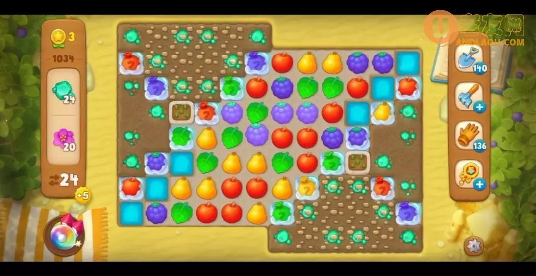 梦幻花园第1034关怎么过? 梦幻花园攻略第1034关