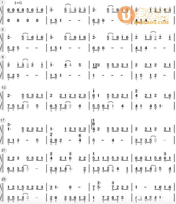 摩尔庄园钢琴谱汇总