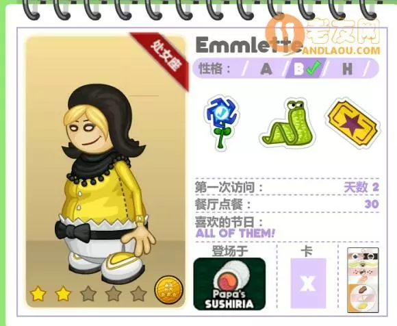 老爹寿司店《PapaSushiria》中文版攻略