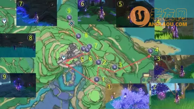 《原神》荒泷一斗鬼兜虫收集路线攻略