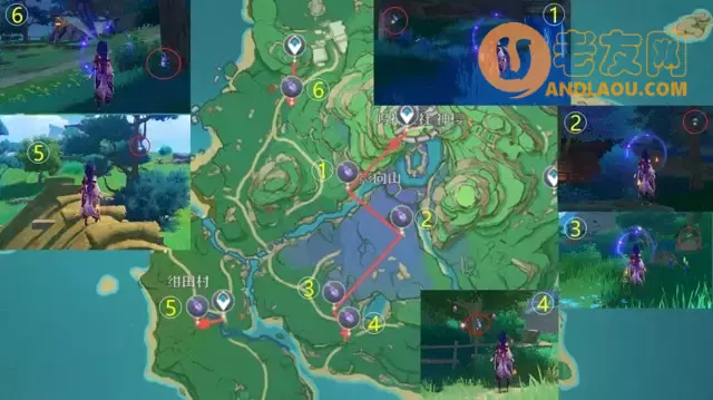 《原神》荒泷一斗鬼兜虫收集路线攻略