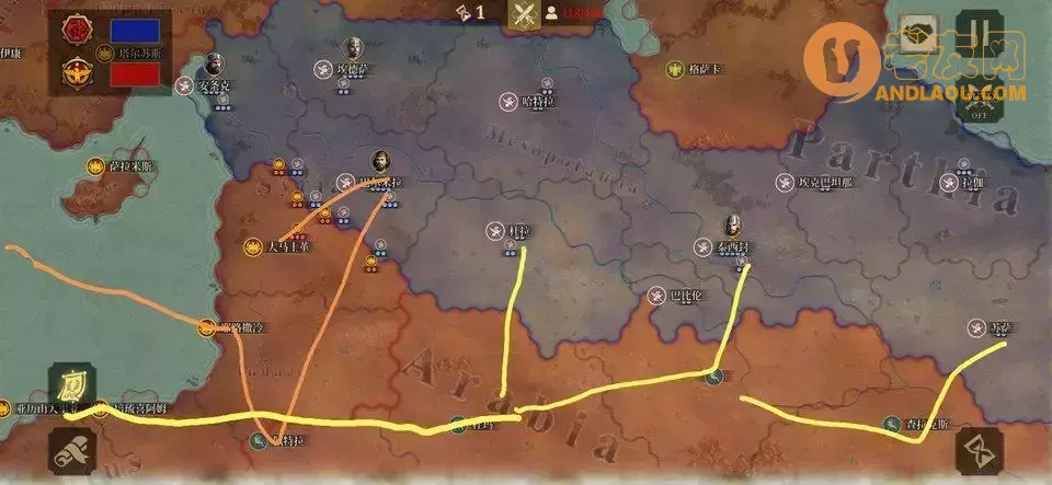 《帝国军团罗马》征服四帕提亚无将通关攻略