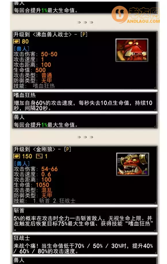 魔兽争霸3《军团战争》种族兵种图鉴攻略