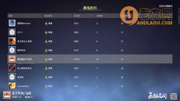 永劫无间《NarakaBladepoint》无间幻境人类和藤鬼攻略