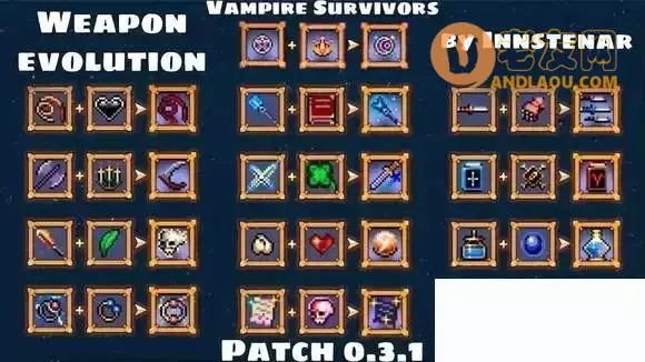 吸血鬼幸存者《VampireSurvivors》武器怎么合成？