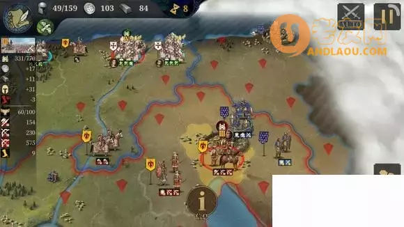 《欧陆战争7》战役普通模式9-8曼苏拉战役零氪无血包攻略