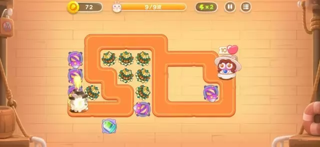 《保卫萝卜4》第2章金萝卜全清攻略