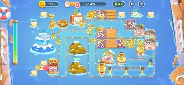 《保卫萝卜4》第2章金萝卜全清攻略