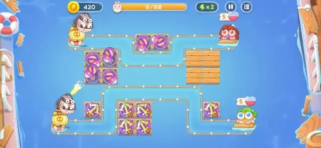 《保卫萝卜4》第2章金萝卜全清攻略