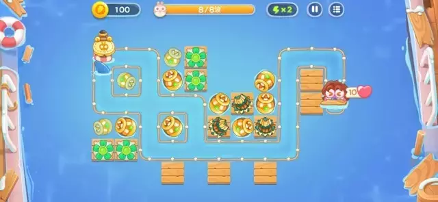 《保卫萝卜4》第2章金萝卜全清攻略