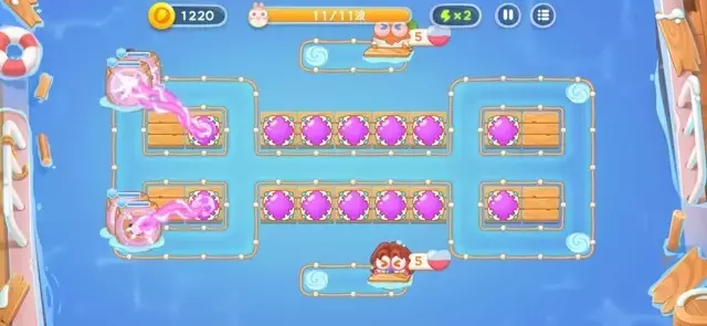 《保卫萝卜4》第2章金萝卜全清攻略