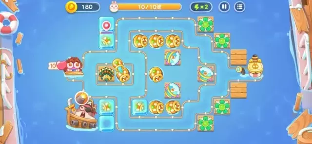 《保卫萝卜4》第2章金萝卜全清攻略