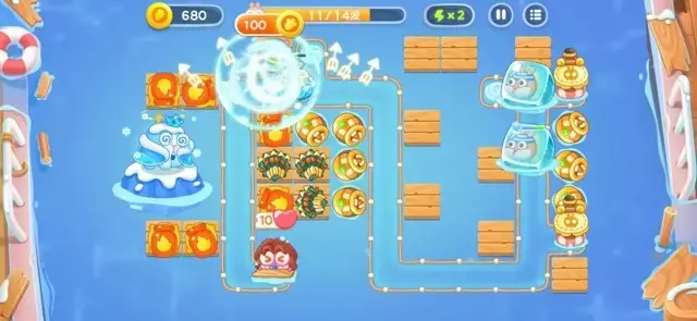 《保卫萝卜4》第2章金萝卜全清攻略