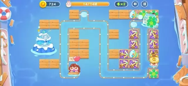 《保卫萝卜4》第2章金萝卜全清攻略