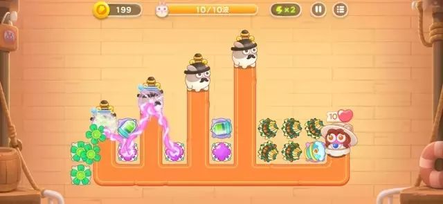 《保卫萝卜4》第2章金萝卜全清攻略