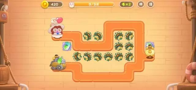 《保卫萝卜4》第2章金萝卜全清攻略