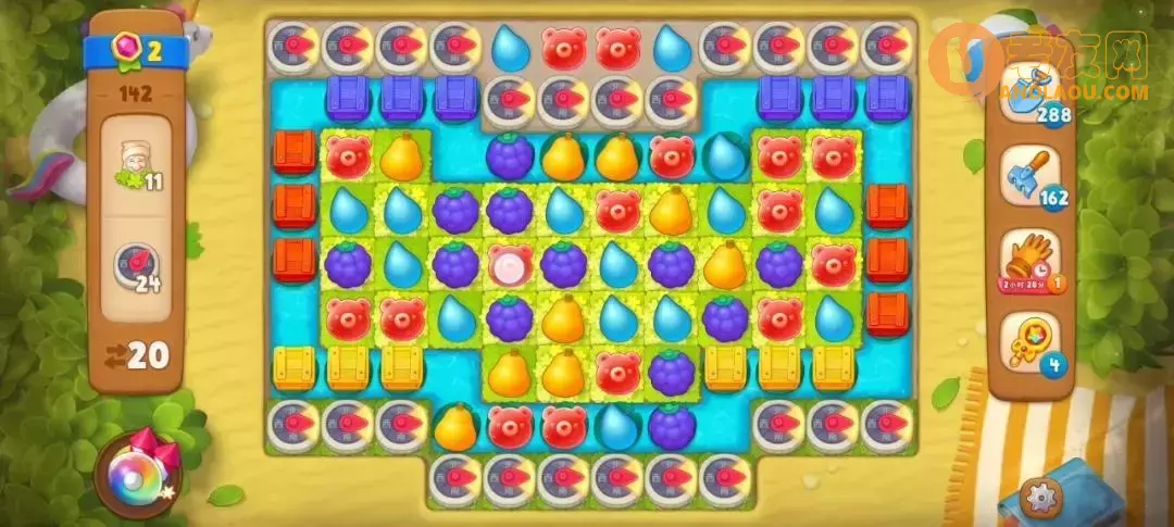 《梦幻花园》黄金杯第142关图文攻略