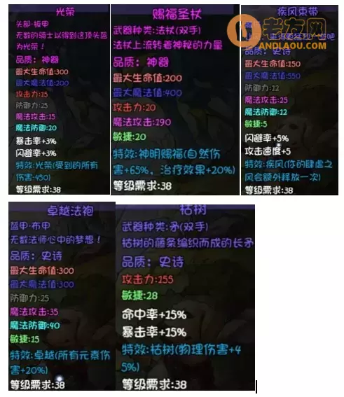 《再刷一把》第14层装备图鉴