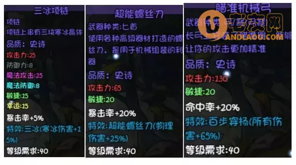 《再刷一把》第15层装备图鉴