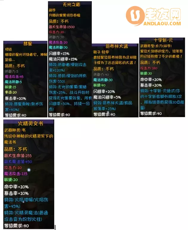 《再刷一把》第15层装备图鉴