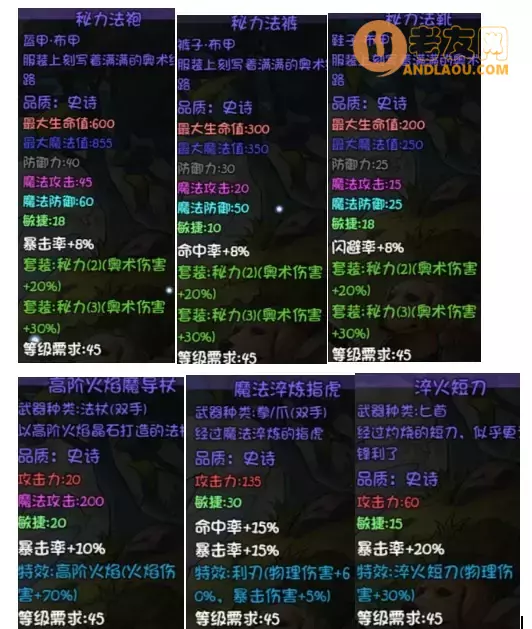 《再刷一把》第17层装备图鉴