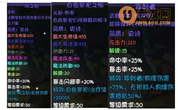 《再刷一把》第19层装备图鉴