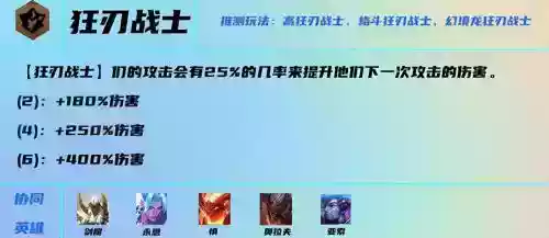 云顶之弈狂战士阵容搭配(云顶之弈s7狂刃战士阵容玩法攻略)插图